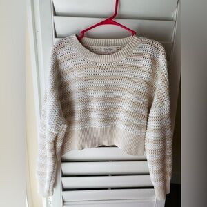 Jessica Simpson Striped Sweater, cropped, Size L (fits like a S/M)